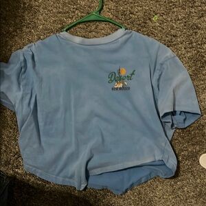 Blue Kids Shirt with Desert Print